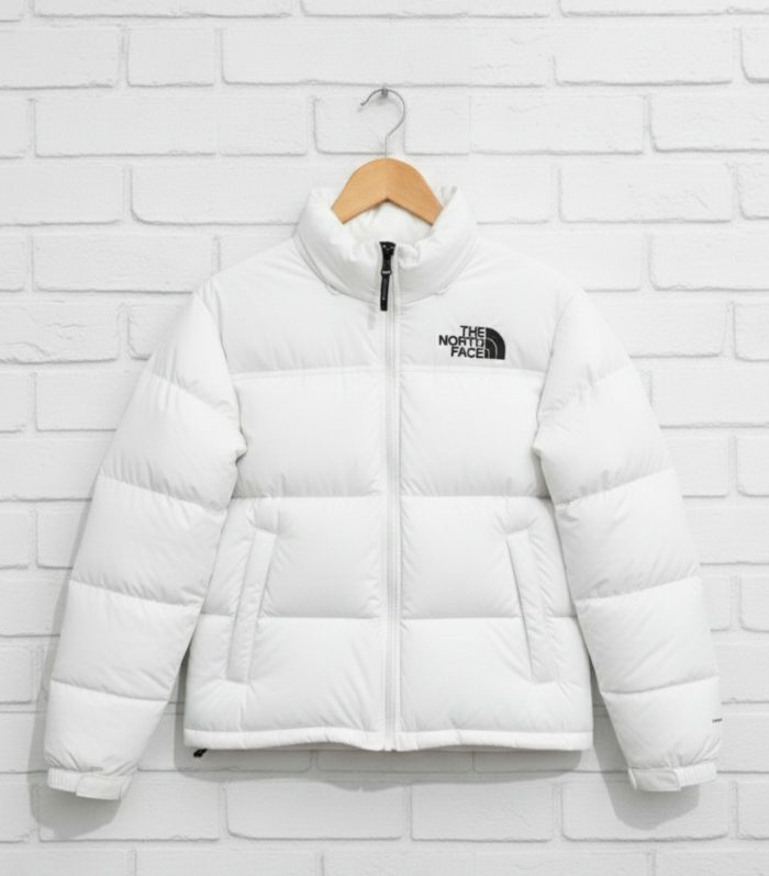 North face puffer jacket White