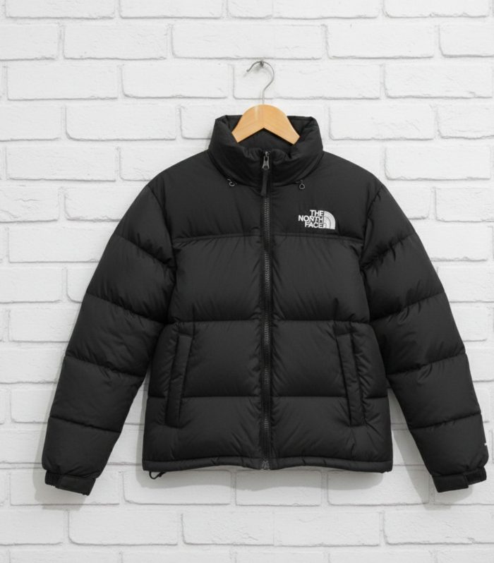 North face puffer jacket White Black