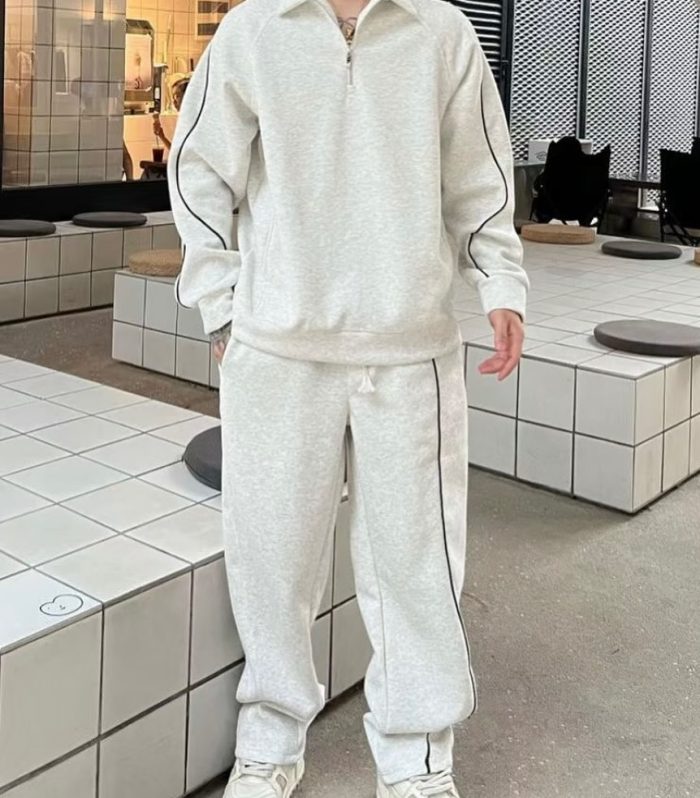 Striped set black ash