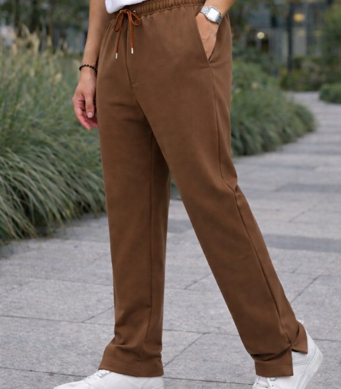 Premium loose fit low cut pant  Brown