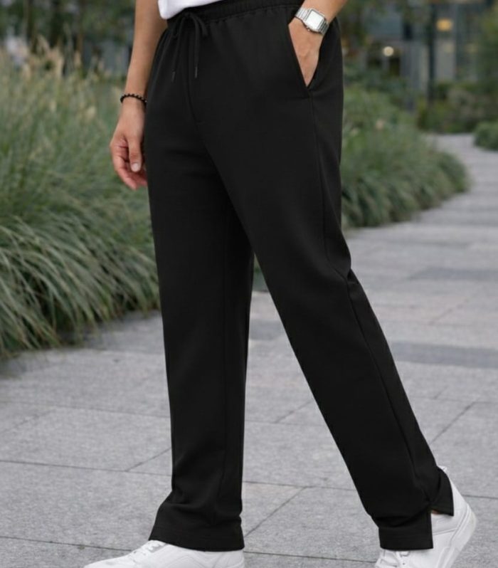 Premium Loose fit low cut pant Black