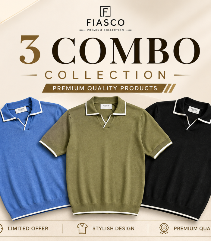 3 Piece Stripe Polo Combo